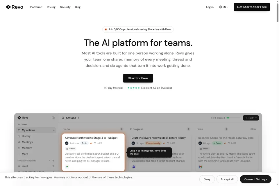 Landing page preview