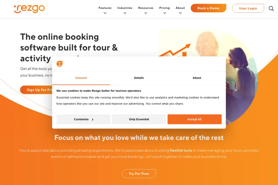 Landing page preview