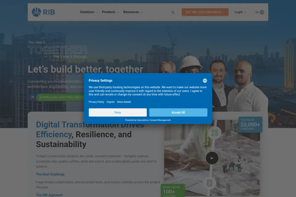 Landing page preview