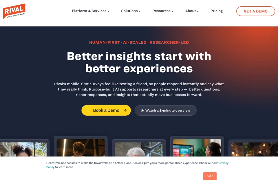 Landing page preview