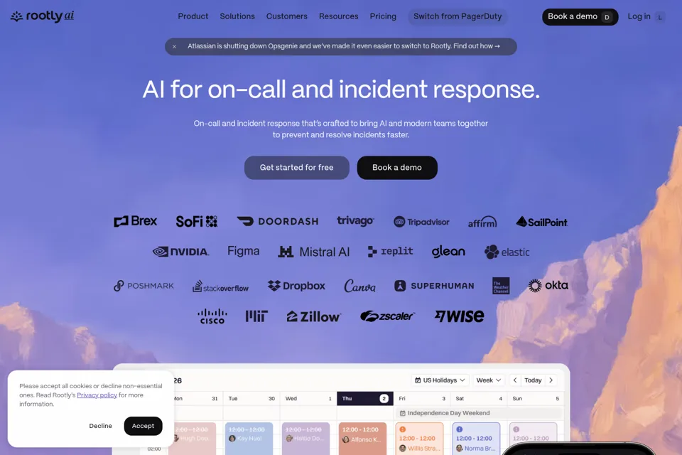 Landing page preview