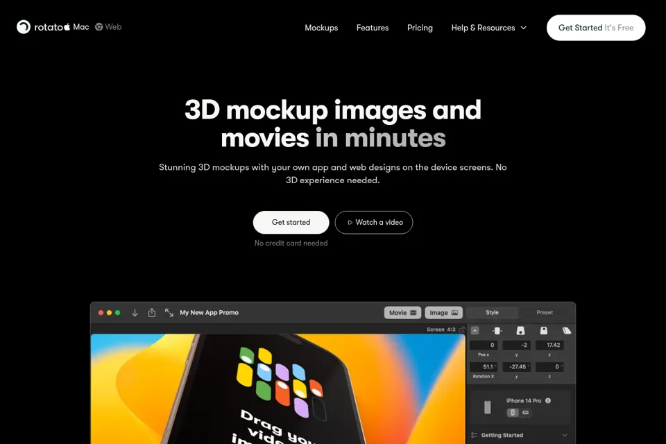 Landing page preview