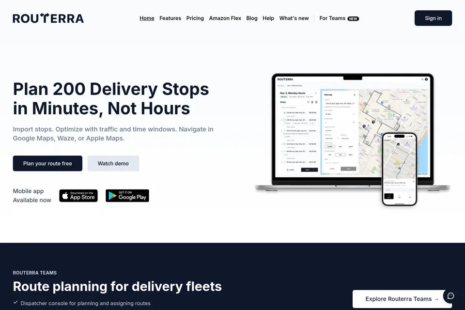 Landing page preview