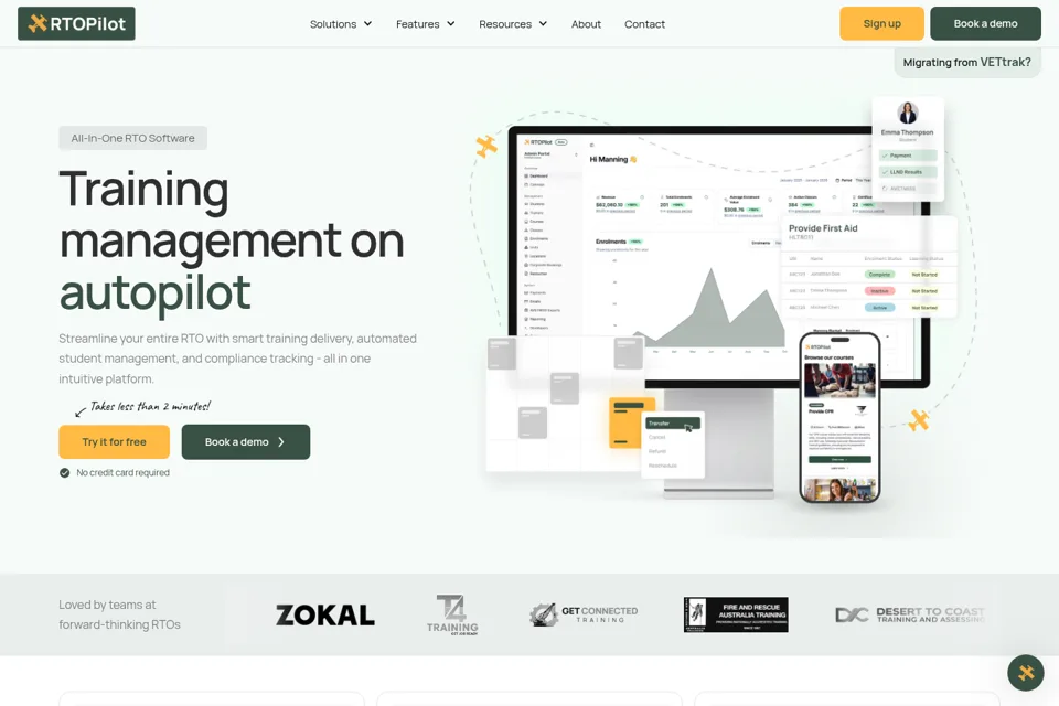 Landing page preview