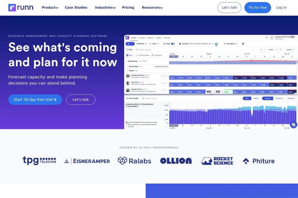 Landing page preview