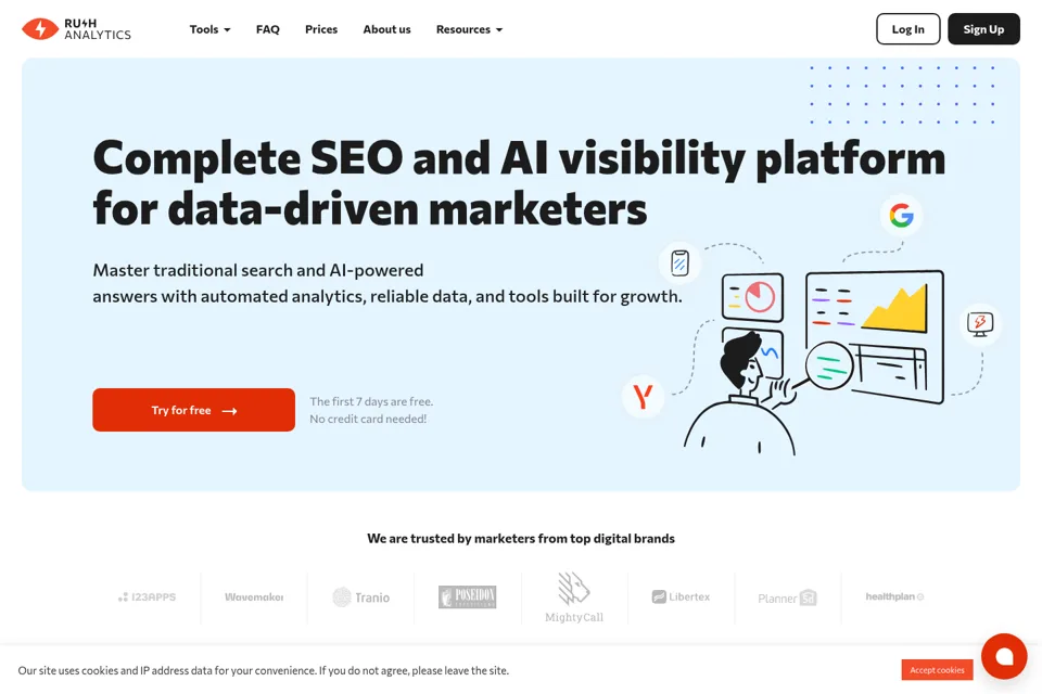 Landing page preview