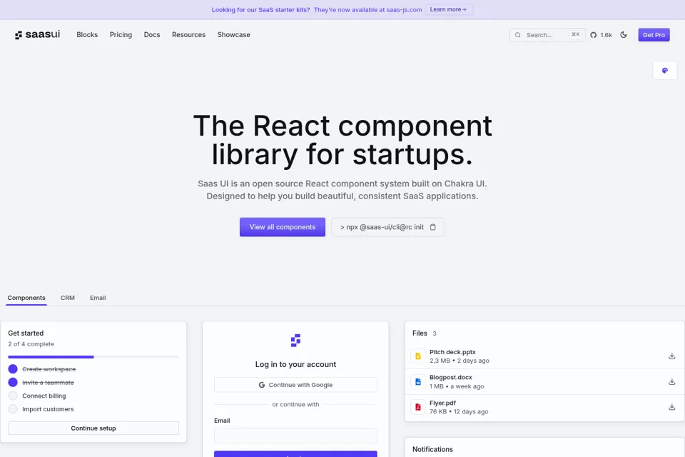 Landing page preview