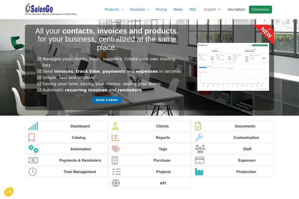 Landing page preview