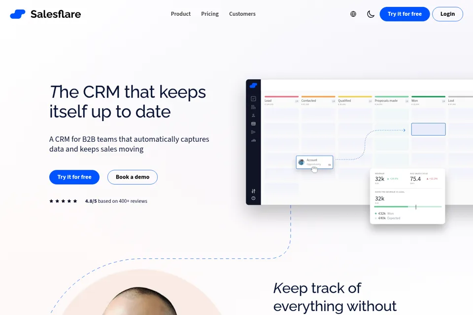 Landing page preview