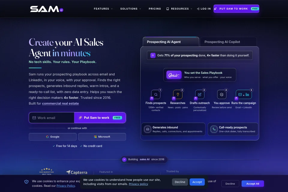 Landing page preview