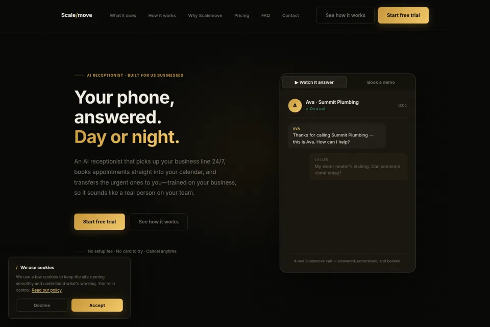 Landing page preview