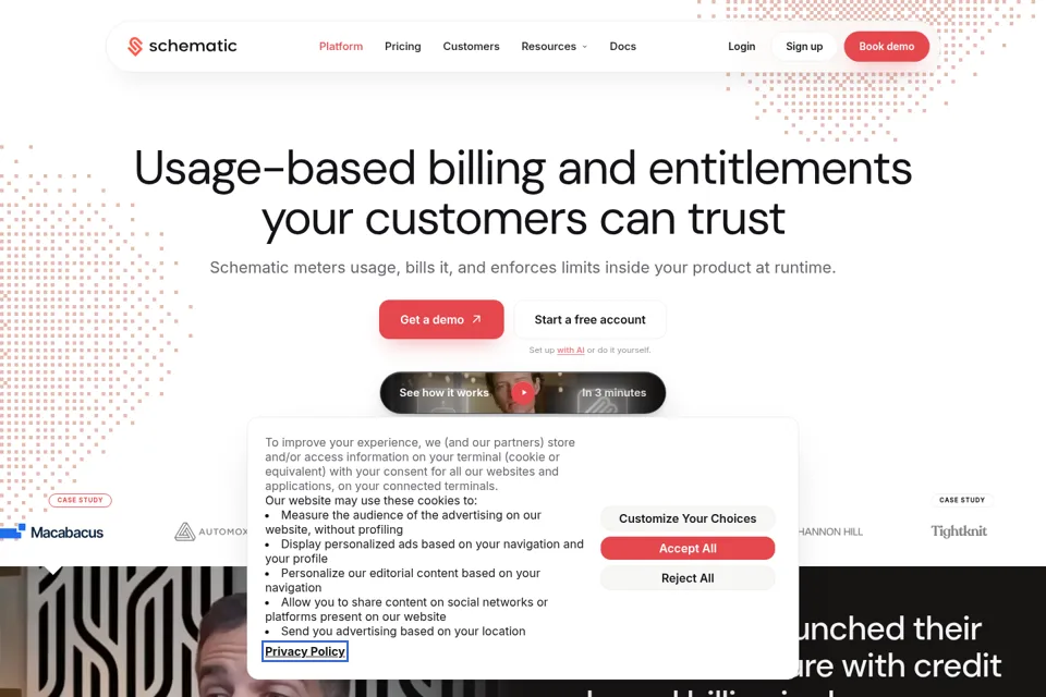 Landing page preview