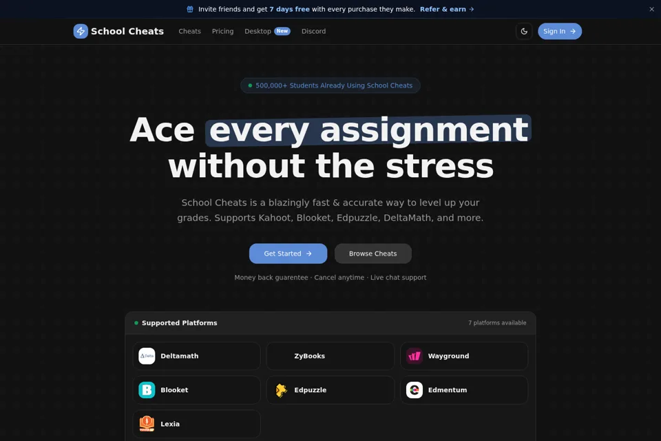 Landing page preview