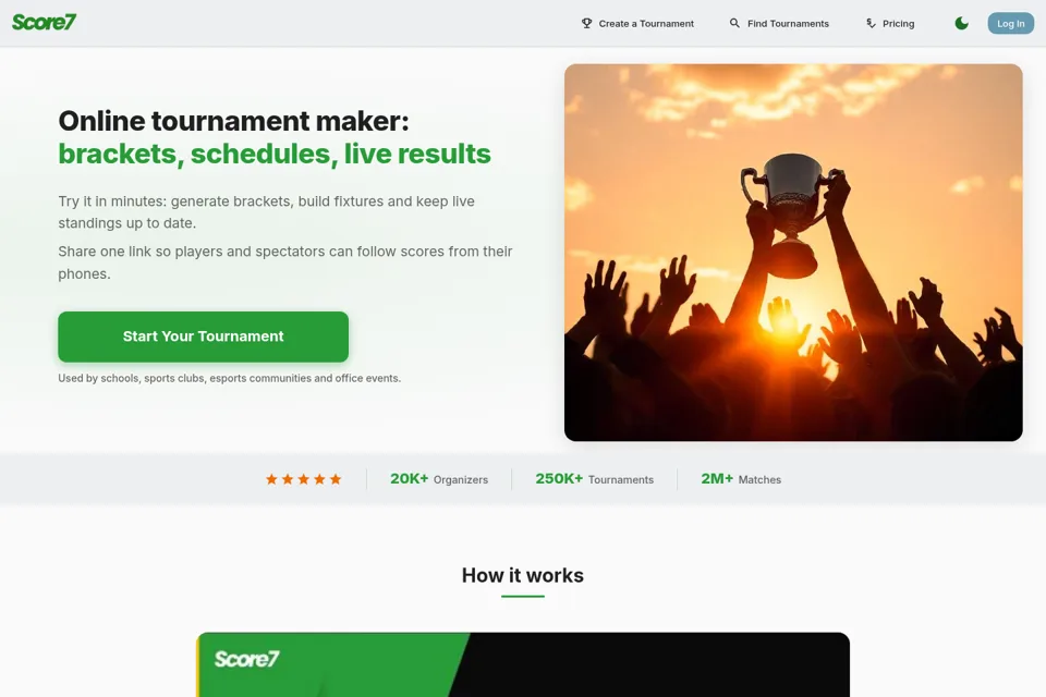 Landing page preview