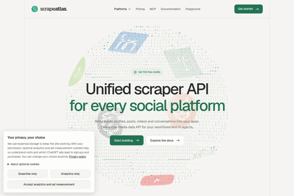 Landing page preview