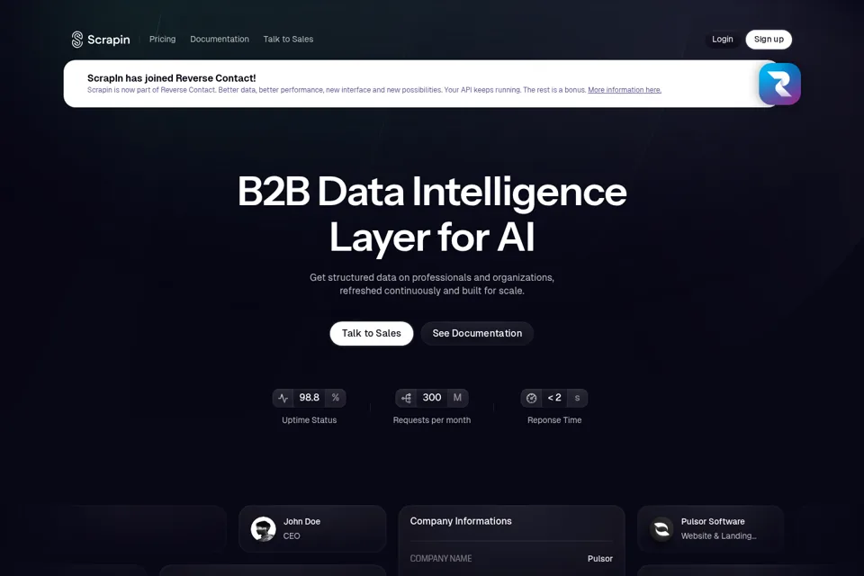 Landing page preview