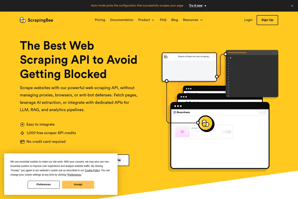 Landing page preview