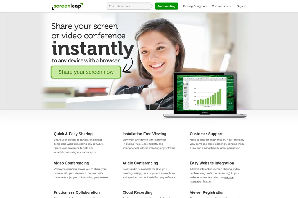 Landing page preview
