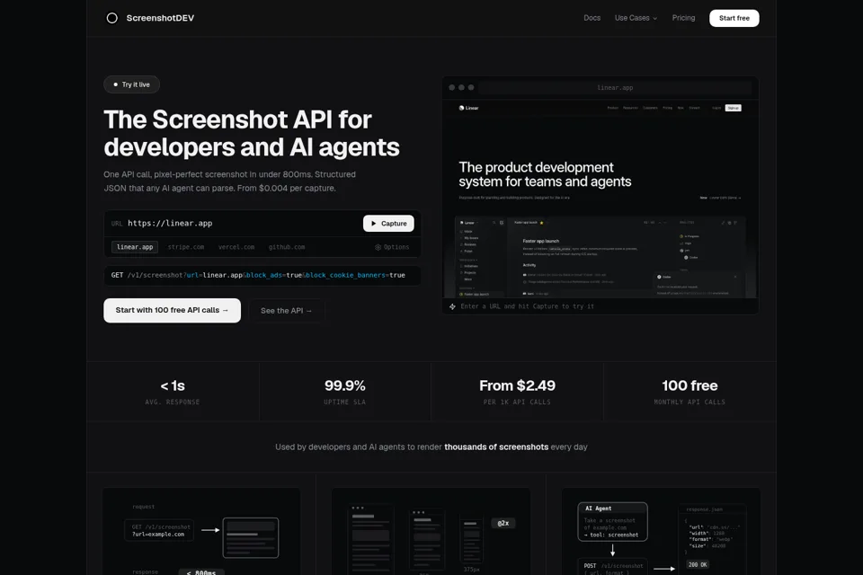 Landing page preview