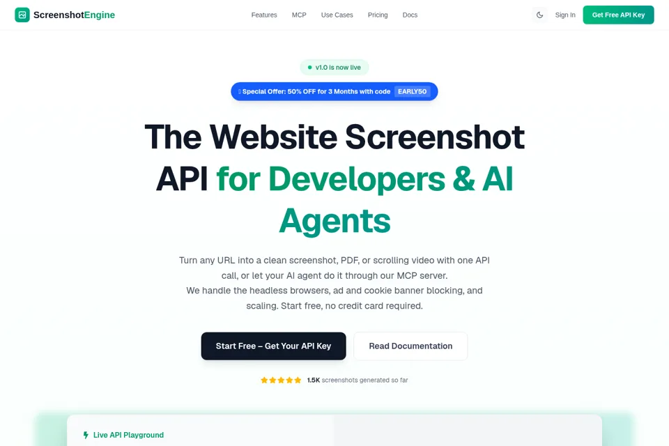 Landing page preview