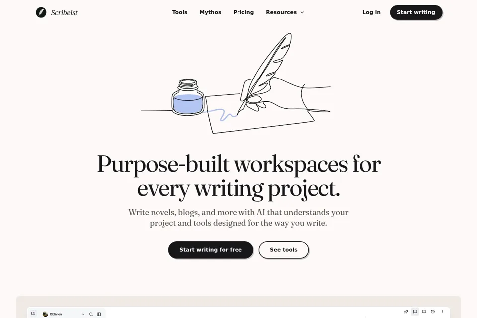 Landing page preview