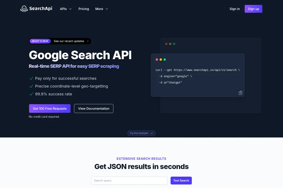 Landing page preview
