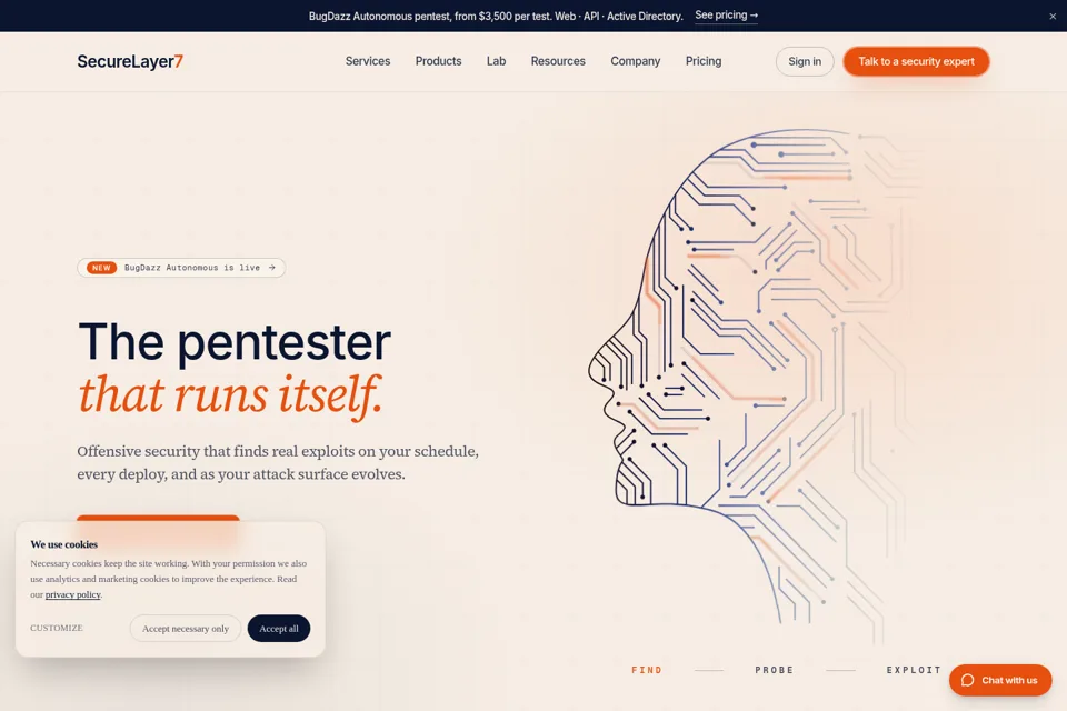 Landing page preview