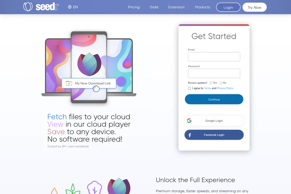 Landing page preview