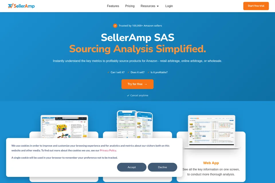Landing page preview