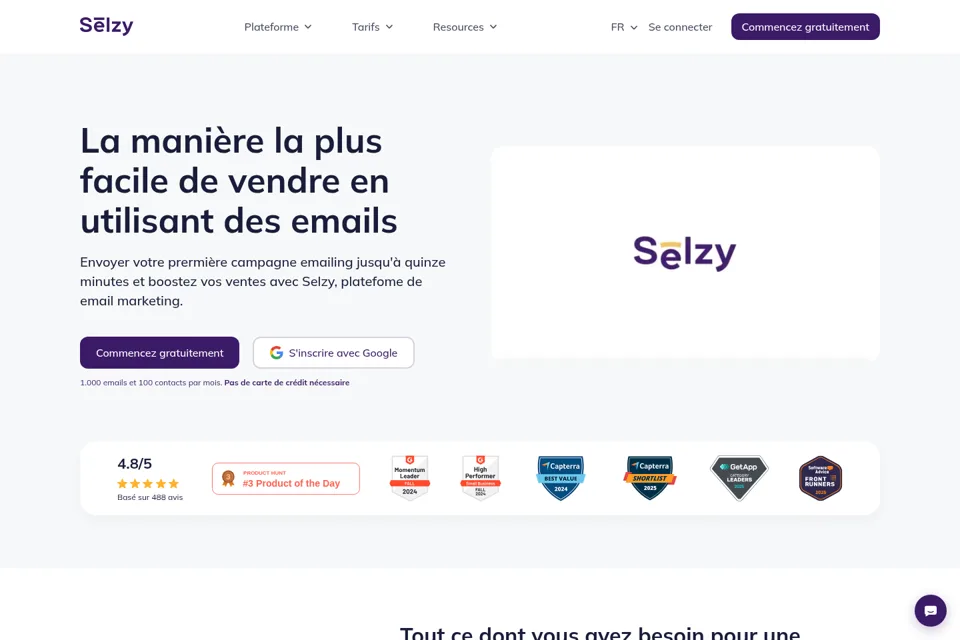Landing page preview