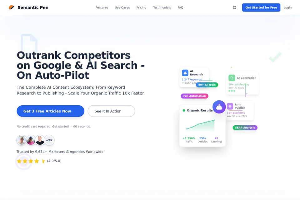 Landing page preview