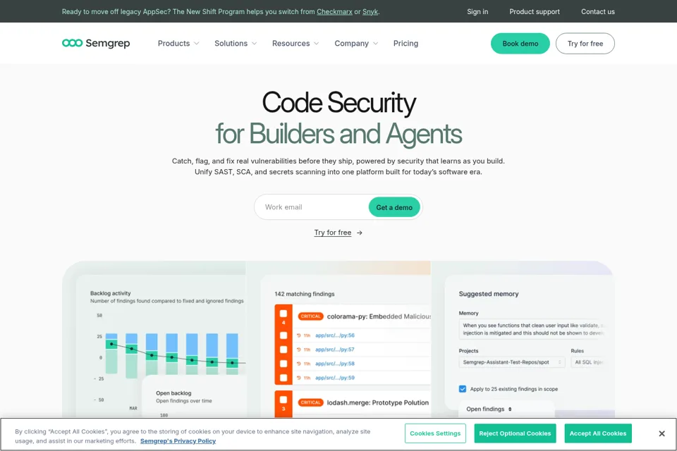 Landing page preview