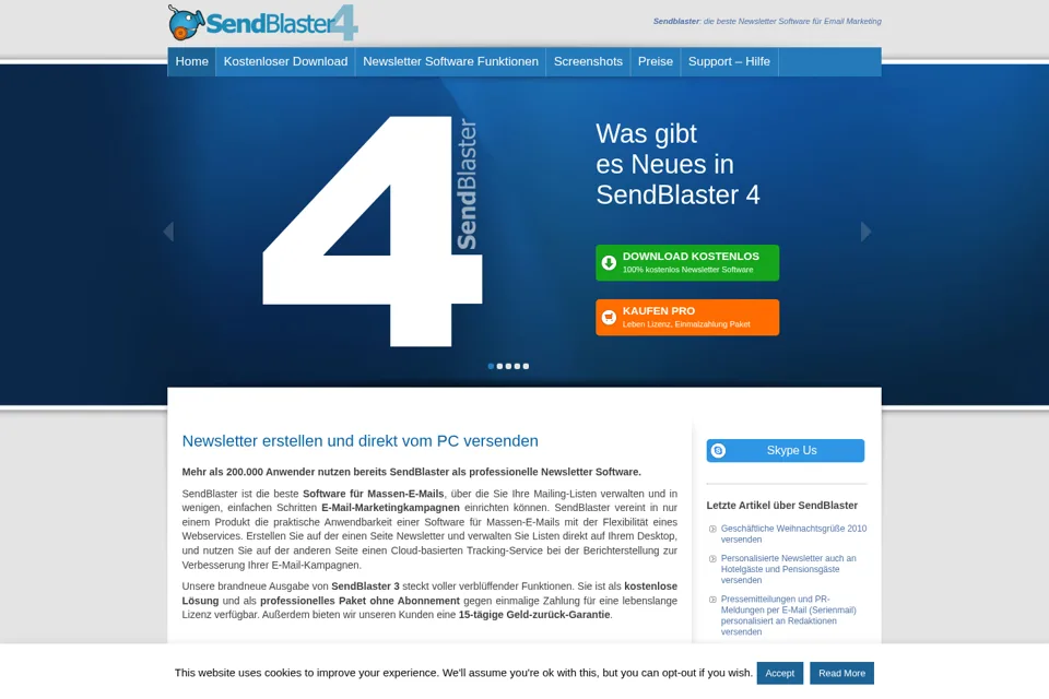Landing page preview