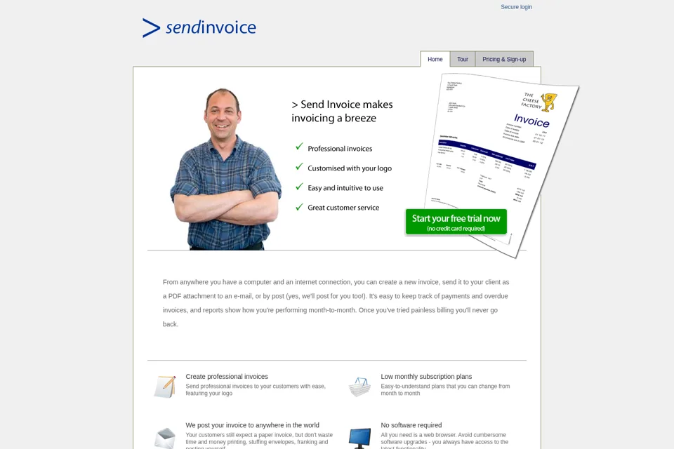Landing page preview