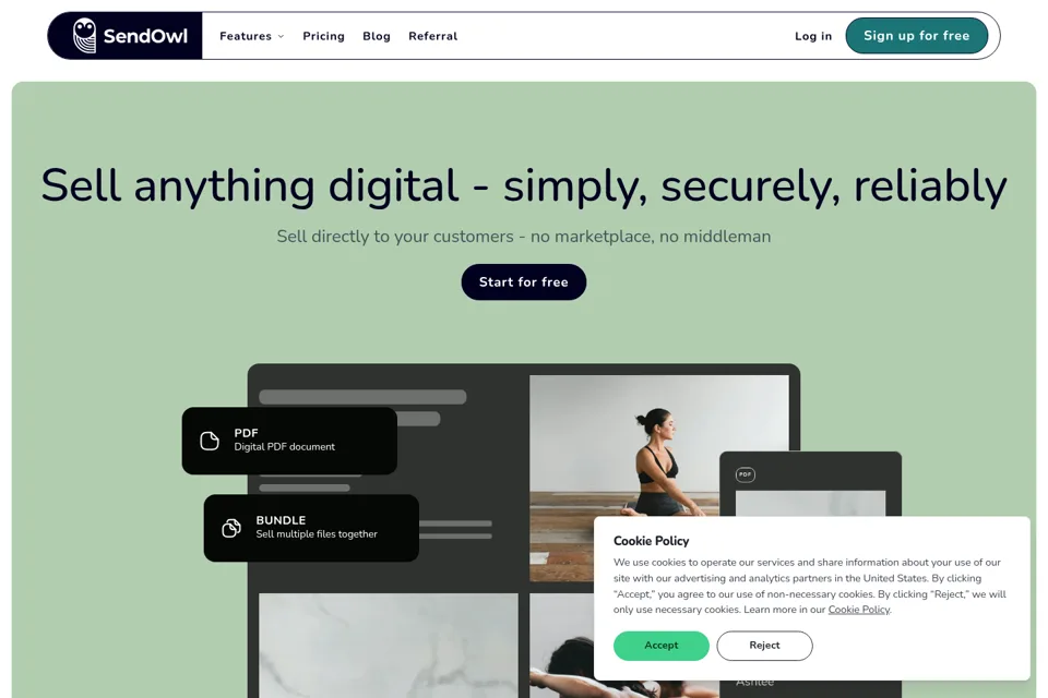 Landing page preview
