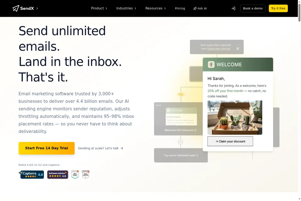 Landing page preview
