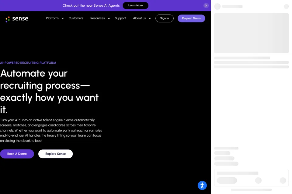 Landing page preview