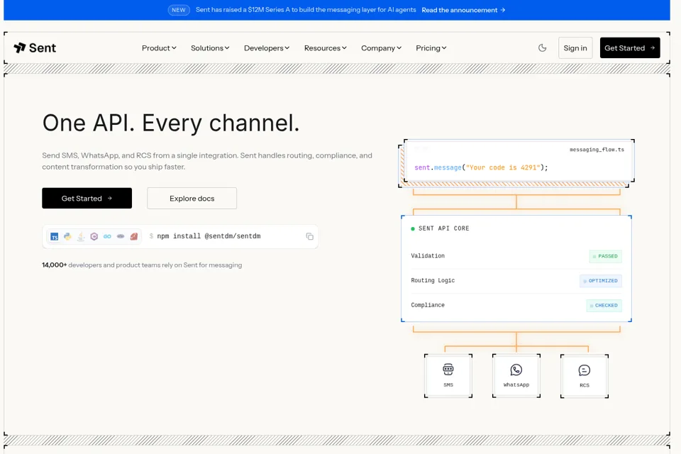 Landing page preview