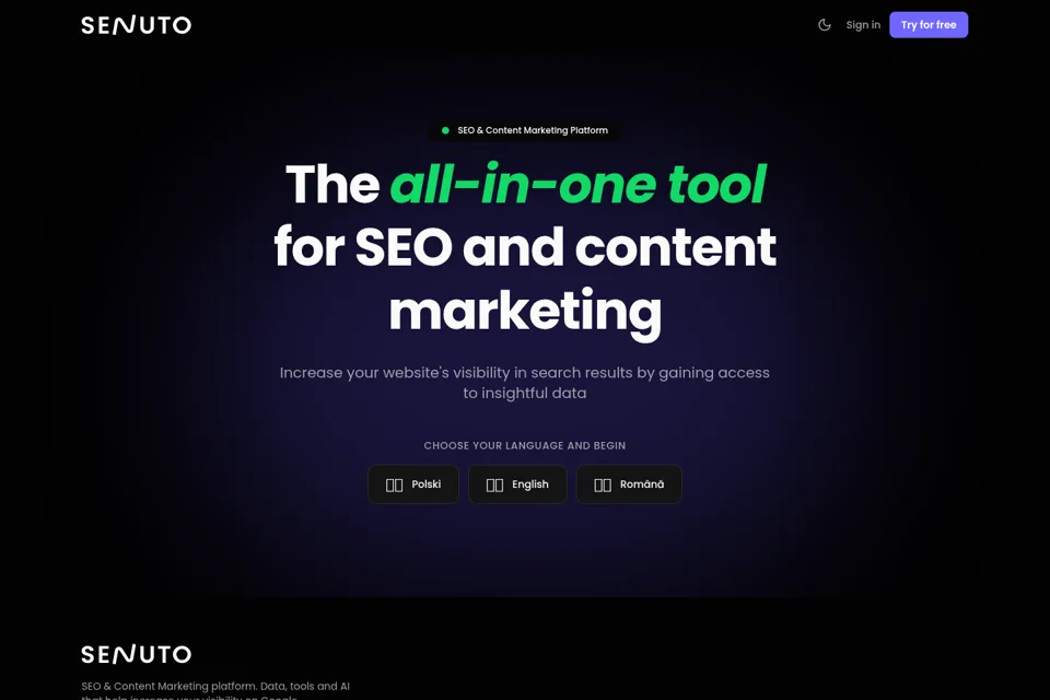 Landing page preview