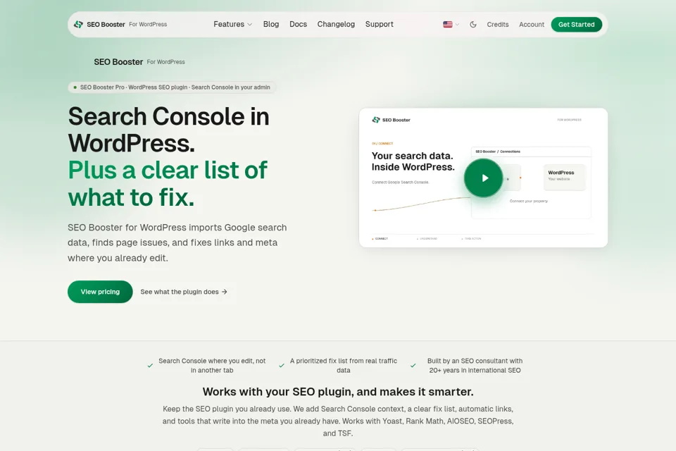 Landing page preview