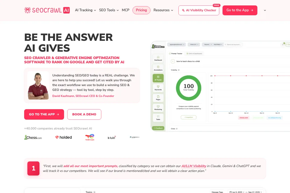 Landing page preview