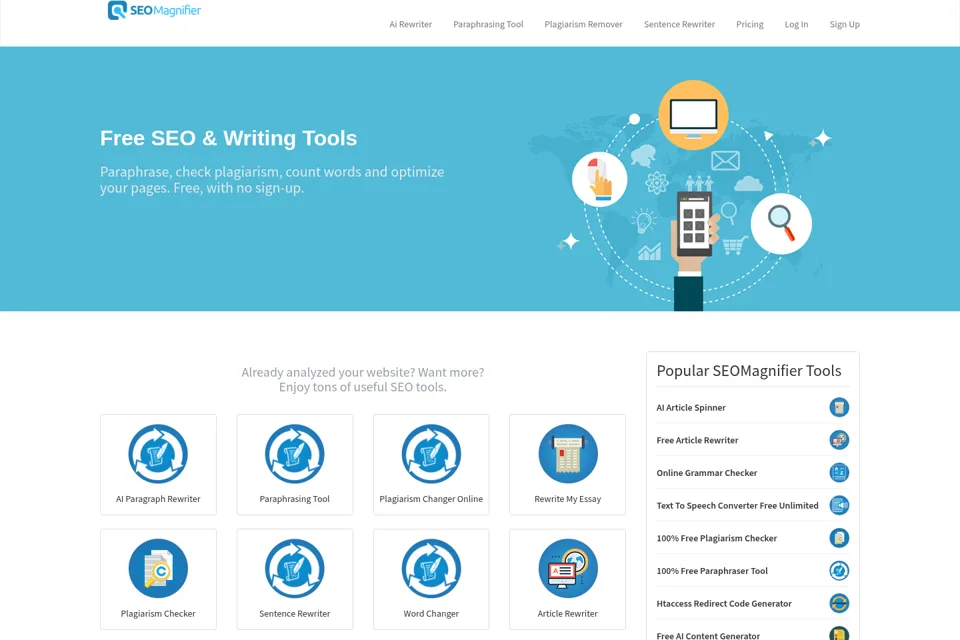 Landing page preview