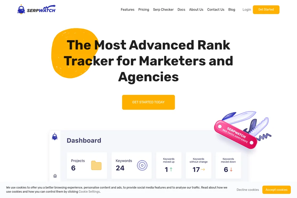 Landing page preview
