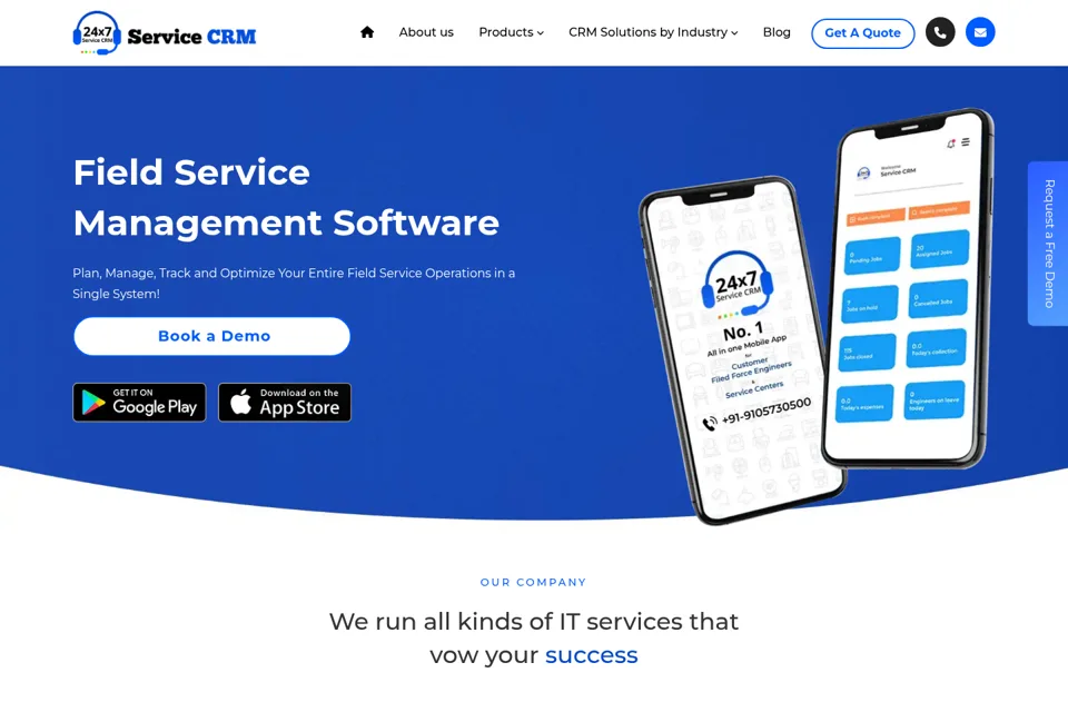 Landing page preview