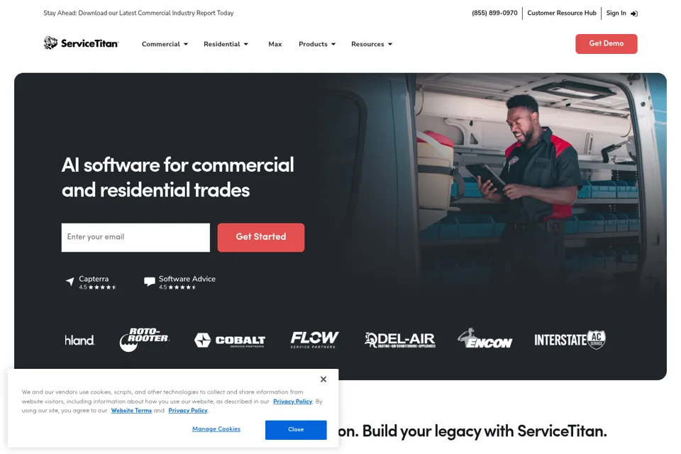 Landing page preview