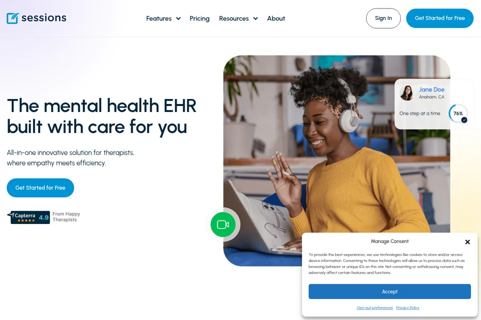 Landing page preview