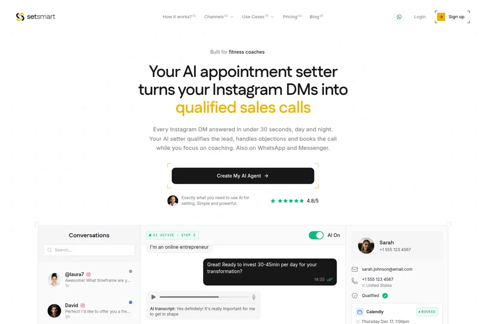 Landing page preview