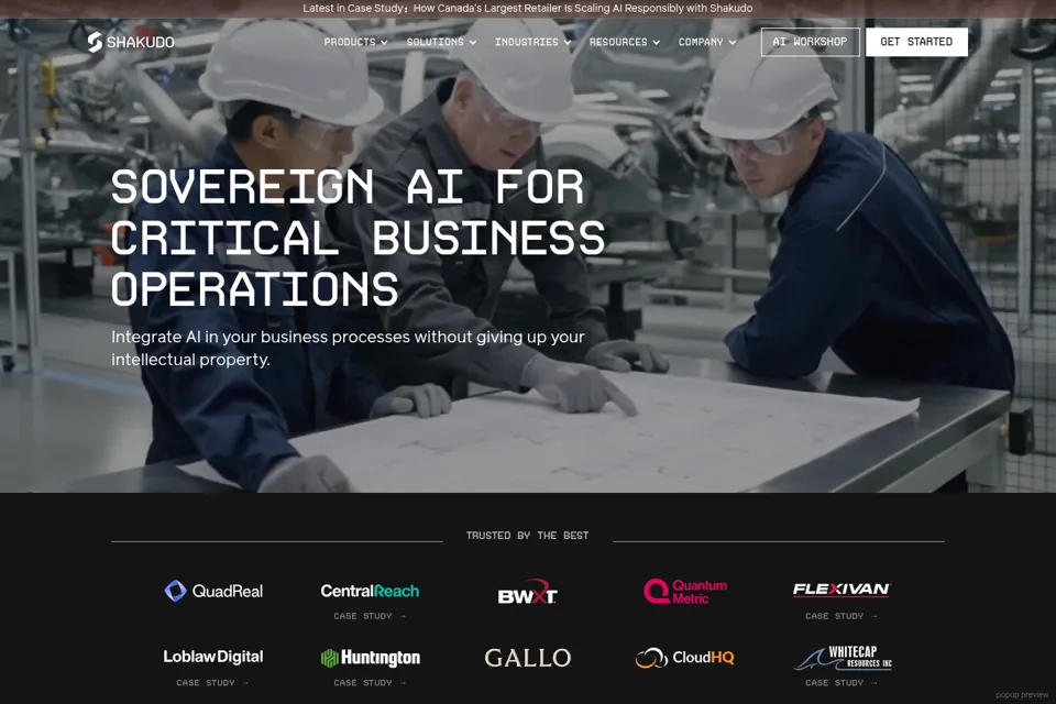 Landing page preview