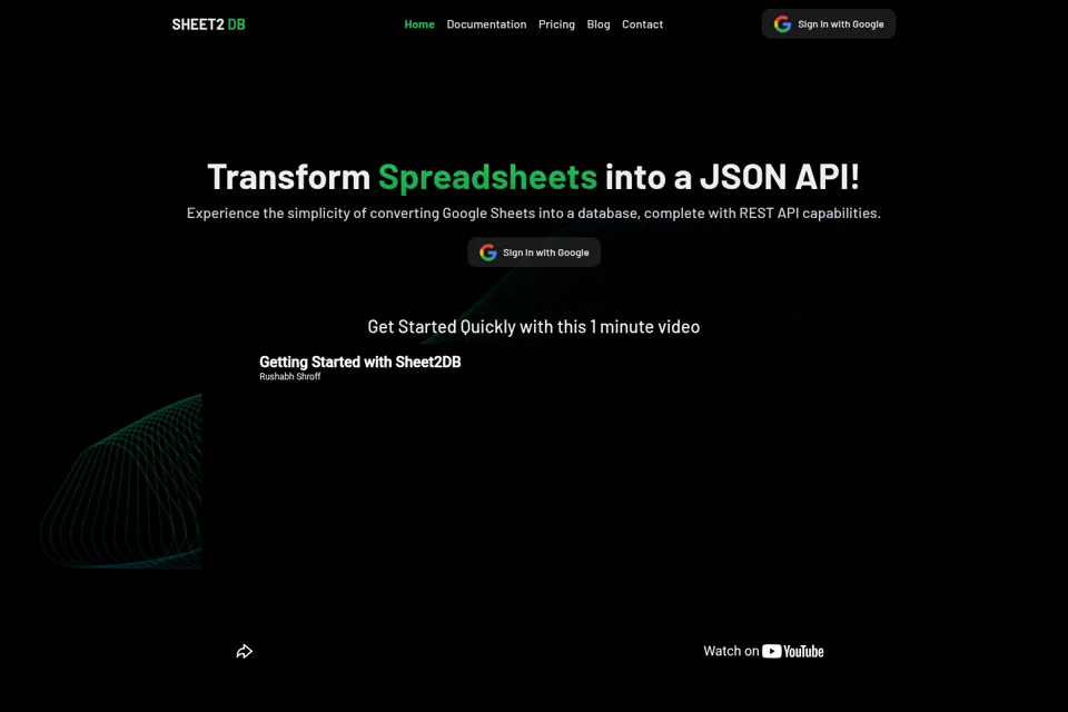 Landing page preview