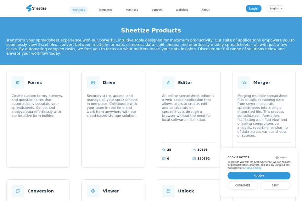 Landing page preview